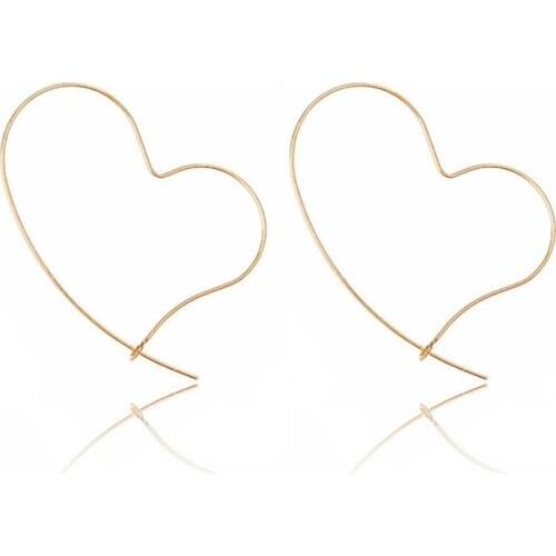 Simple Design Gold Lover Heart Drop Earrings For Women Sweet Peach Hearts Dangle Earring Girls Fashion Jewelry A684