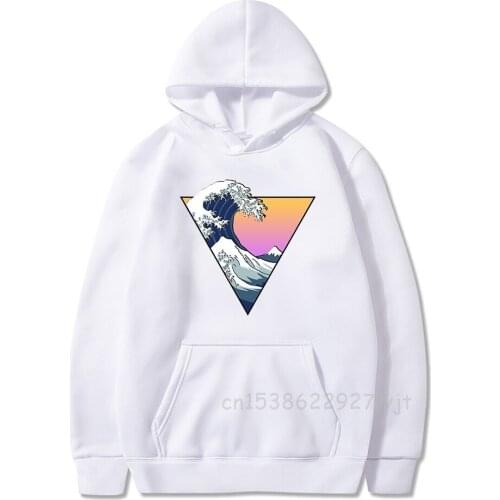Hot Sale Harajuku Hoodies Japanese Under the Wave off Kanagawa Painting Print Pullover Sweatshirt Plus Size Hoodie