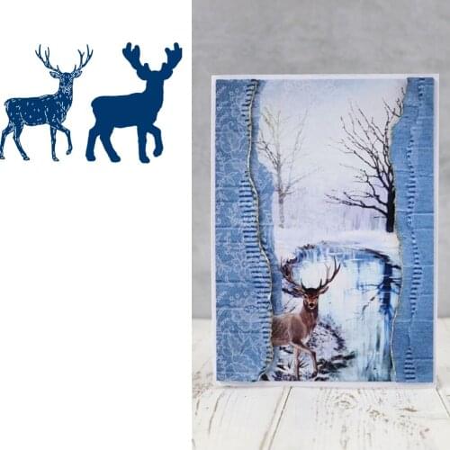 Winter Stag 2021 NEW Product Metal Cutting Dies Scrapbook Diary Decoration Stencil Embossing Template DIY Greeting Card Handmade