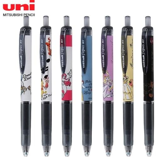 1+5Pcs Japan Uni UMN-158DS Cartoon Comics Limited Press Gel Pen Student Exam Special Water Pen Writing Smooth 0.5mm