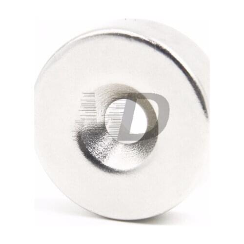 10pcs Super Strong Round Neodymium Countersunk Ring Magnets 50mm x 10mm Hole: 10.2mm N50 Neodymium Magnet Free Shipping