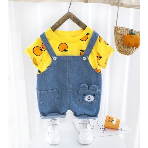 2020 Summer Baby Boy Clothes Sets For Newborn Boy Print T shirt Top+Pant 2Pcs Kids Suits Baby Boy Outfit Kids Clothing Set