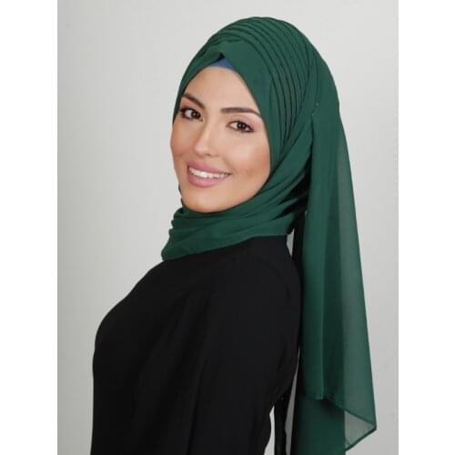 4p 4p Modern Ready Hijab Green Color