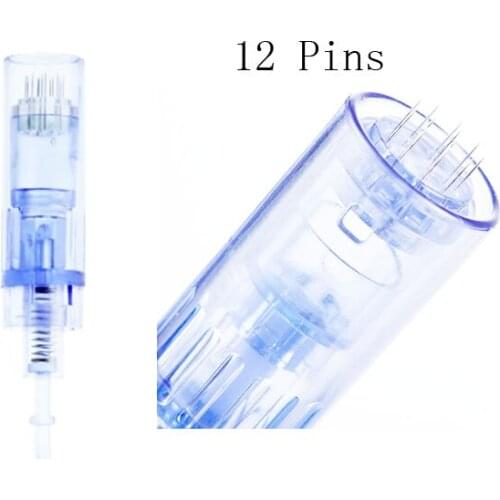 5pcs/lot 9 12 36 42 Pins Derma Pen Needles Bayonet Cartridge 3D Micro Nano Round for Auto Microneedle Derma Pen Machine Tips