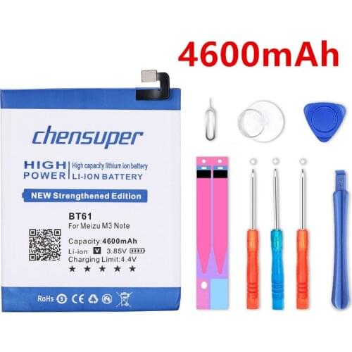 Chensuper 4600mAh BT61 For Original Meizu M3 Note M681H M681 Baterij Bateria Batterie Phone Battery+Quick Arrive