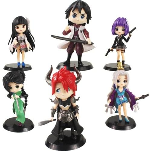 Anime Scissor Seven Cartoon Character Figures Killer Thirteen With Sword Weapon Cute Beauty Model Toys Gift For Kids