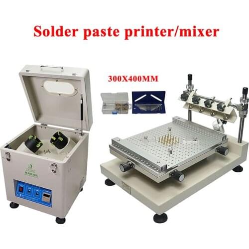Automatic Solder Paste Solder Cream Mixer Silkscreen Printing Machine Solder Paste Printer Frame for PCB SMT Production Line Kit