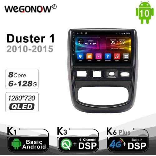 Carplay PX6 6G+128G 1280*720 Android 10 Car Multimedia Video Player For Renault Duster 1 2010 - 2015 Navigation GPS 4G LTE Radio