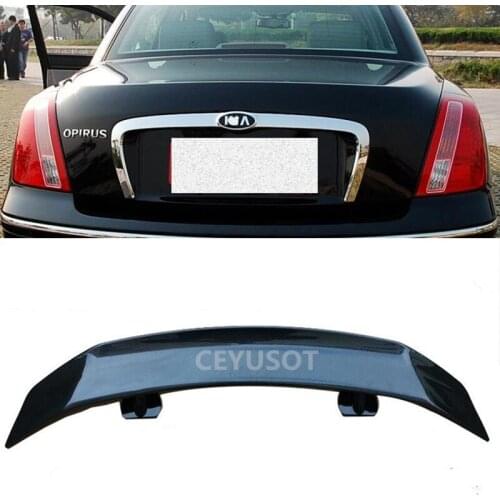CEYUSOT For Universal Spoiler WING NEW KIA OPIRUS ABS Material Car Trunk Boot Black Rear Lip Tail Decorative Accessories 2000-UP