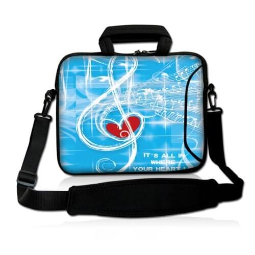 Music notebook laptop Sleeve Case for 9.7 inch 10'' 11.6" 13'' 13.3" 14" 14.4" 15'' 15.6" 17" 17.3'' laptop tablet Shoulder bag