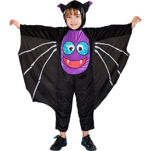 2021 Halloween Party Kids Bats Cosplay Costumes School Stage Party Performance One-piece Suits Boy and Girl thanksgiving outfits
