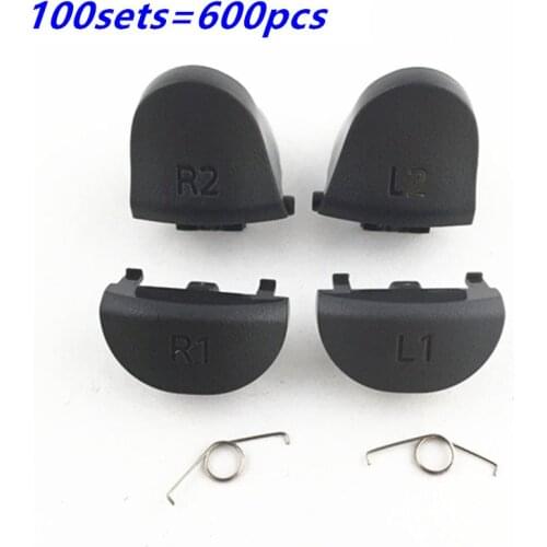 For Sony Playstation 4 PS4 Pro controller Replacement Trigger Button JDS 040 JDM-040 L2 R2 L1 R1 Button W/ Spring 100sets=600pcs