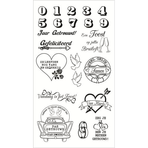 Dutch Alphabet Ransparent Clear Stamps Silicone Seals For DIY Scrapbooking Photo Album Card Making