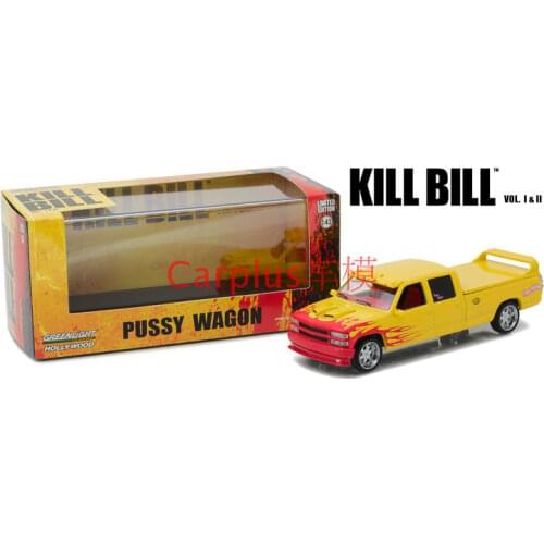 GreenLight 1:43 1997 Custom Crew Cab Yellow Alloy toy cars Metal Diecast Model Vehicles For Children Boys gift hot