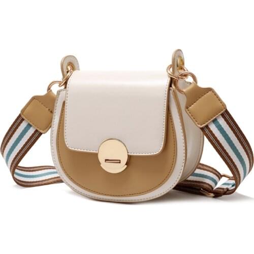 Korea Womens Shoulder Bag Weave Strap Belt Messenger Bag Fashion PU Leather Cover Shell Bag