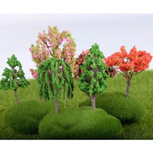 10 PCS Mini Tree Artificial Plants Branch Flowers Wedding Home Garden Decoration DIY micro-landscape succulent plants Decor