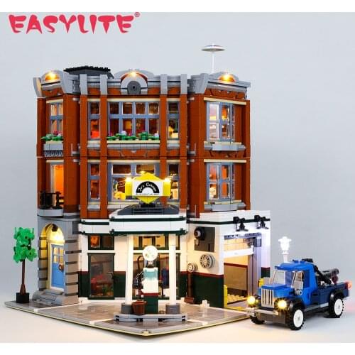 LED Light Kit For 10264 Corner Garage Car Repair Station DIY Toys Lighting Set Building Blocks Briks Not Include Model