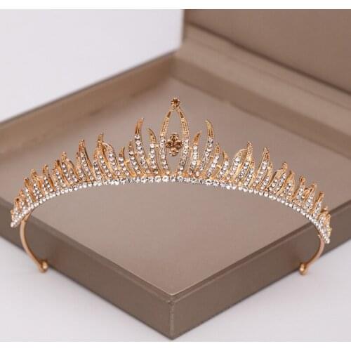 2019 New Baroque Childrens Birthday Crown Headband Headdress Style Princess Crown Bridal Wedding Accessories