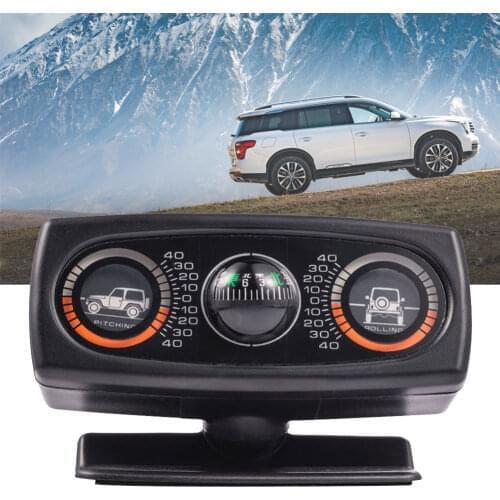 New Decoration Inclinometer Compass Decoration Car Accessories Inclination Tool Level Wave Instrument Adjustable Bracket