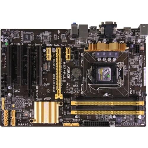 Original motherboard ASUS H87-PLUS LGA 1150 DDR3 USB3,0 SATA3 PCI-E 3.0