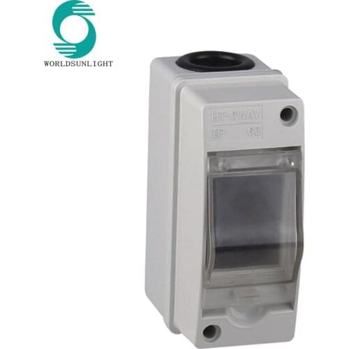 HT Series 2 Ways Plastic Distribution Box Waterproof MCB Box Panel Mounted Distribution Box ABS + PC Plastic