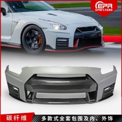 Suit For Sports Japanese Car Gtr R35 Nismo Ver2 Carbon Fiber Modified Bar and Front Bumper