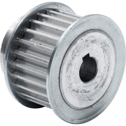 HTD5M 25T Timing Pulley With Keyway 21mm Belt Width Gear Belt Pulley, 8/10/12/18/19mm Bore, Aluminum Alloy 25T Transmission