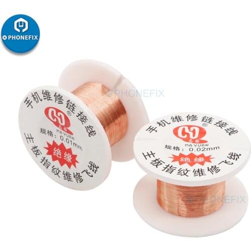 0.01/0.02mm Pure Copper Jumper Wire Fly line BGA PCB Repairi Link Wire For Phone Tablet Motherboard Soldering Tools