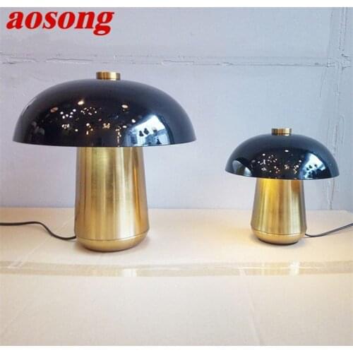 AOSONG Modern Table Lamp LED Creative Mushroom Desk Lighting Decorative for Home Bedside