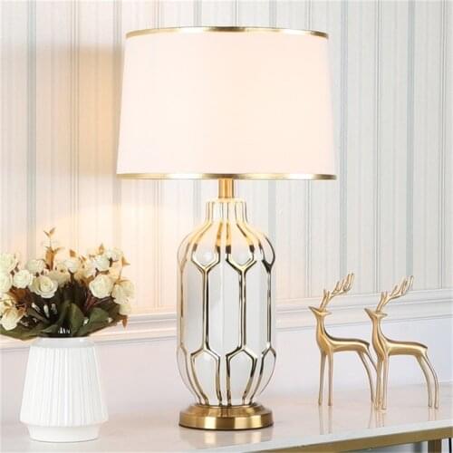ORY Modern LED Bedside Table Lamp Ceramic Desk Light Home Decorative For Home Living Room Office Bed Room