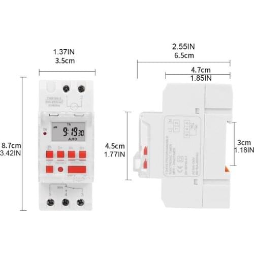 TM919B Heavy Duty Digital Time Switch Relay Timer Control Din Rail Mount Weekly New 2020