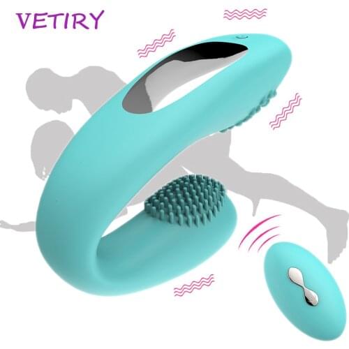 VETIRY U Type Vibrator Vagina Clitoris Stimulate USB Wireless Remote Sex Toy Female masturbation G Spot Sex Toys For Woman Men