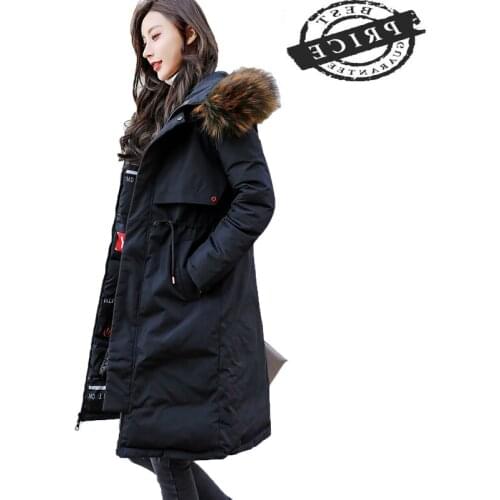 Womens Parka 2021 Newest Fashion Winter Feminine Cotton Coat Both Sides Wear Print Long Parkas Lady Tops Jackets LWL603