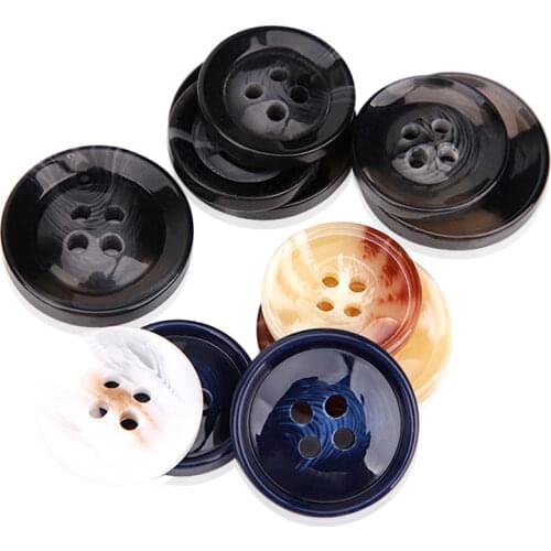 Womens woolen coat buckle clothes buckle round black all-match mens suit button pants button windbreaker buttons