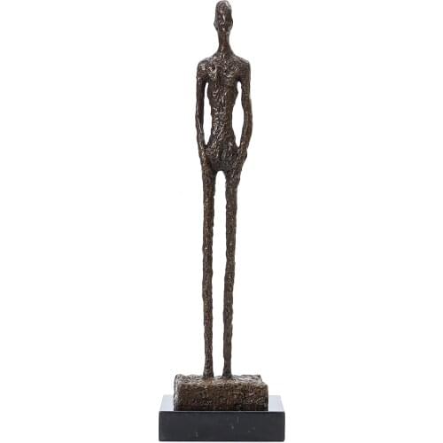 Famous Replica Bronze Statue Standing Skeleton Woman Sculpture Figurine Vintage Art Classical Collectible Europe Home Decor