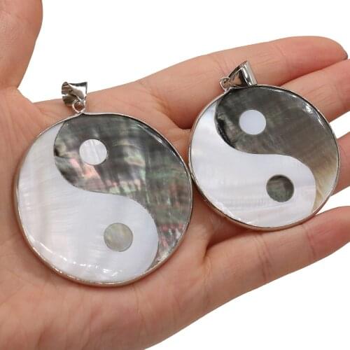 1pcs Natural Shell Charms Pendants For Jewelry Making Fashion Earring Necklace Women Jewelry Gift Size 45x45mm 50x50mm