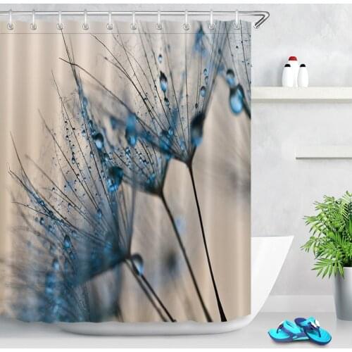 180*180 Abstract Dandelion Custom 3d Shower Curtains Flower Bathroom Curtain Fabric Washable Polyester for Bathtub Art Decor