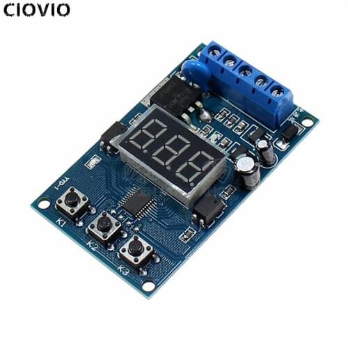 CIOVIO 2PCS Trigger cycle timing delay switch circuit MOS tube control board instead of relay module 12 24V