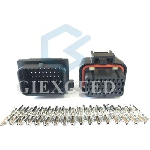 34 Pin 4-1437290-0 Female Male Tyco AMP Auto Oil Gas Connector Automotive ECU Socket For Cars