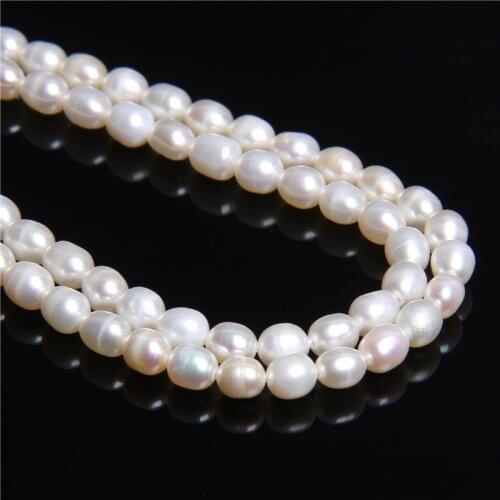 4-4.5mm Natural A Freshwater Pearls Beads High Quality Loose White rice potato Pearls bead for Jewelry Making Bracelet earrings