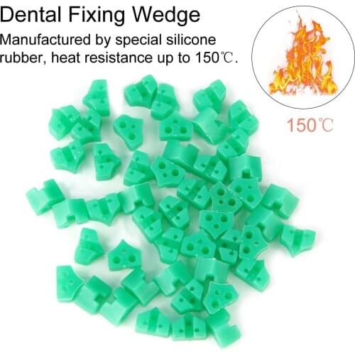 40Pcs Dental Disposable Elastic Fixing Delta Ring Tine Silicone Dental Wedge Silicone Orthodontic Material Dental Oral Care