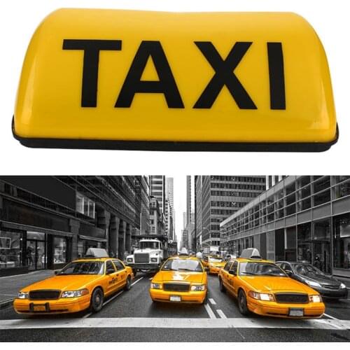 12V Taxi Cab Sign Roof Top Topper Car Magnetic Lamp LED Light Waterproof TAXI Roof Lamp Bright Top Board Roof Sign