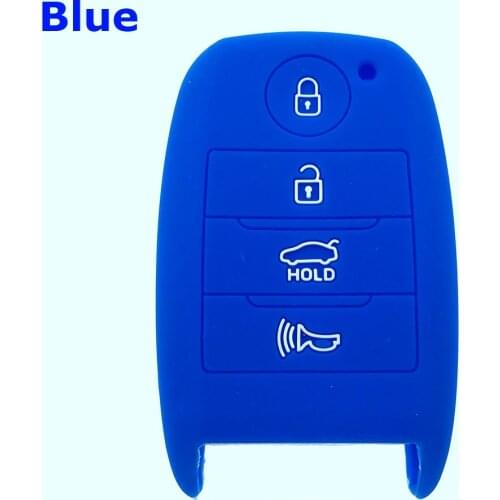 Car Key Skin Holder Protector 4 Button Smart Remote Silicone Case Cover Shell Auto Car Key Shell Case for KIA Sedona Sportage