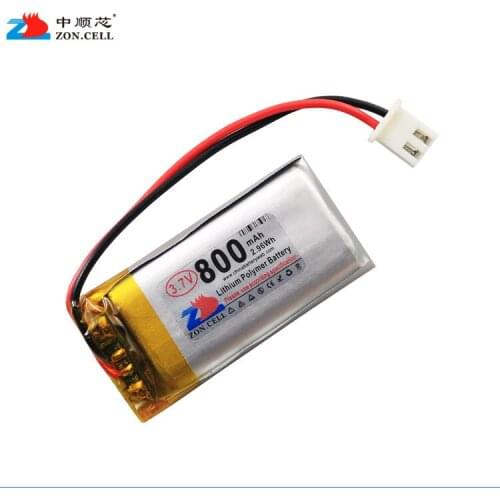 In 800mAh 652040 3.7V polymer battery MP3 Bluetooth wireless speaker driving record Rechargeable Li-ion Cell