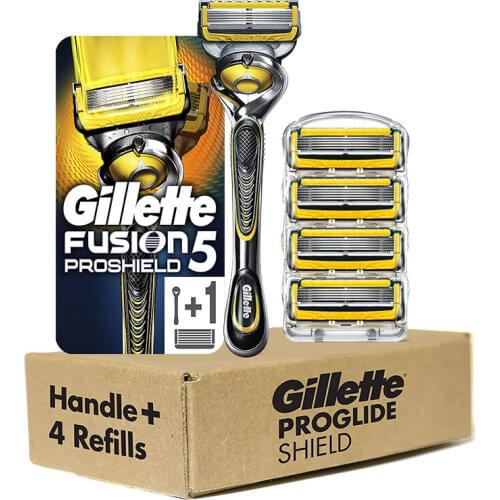 Razor Blades Cassettes Machine for Shaving for Gillette Fusion 5 Proshield Mens Manual Shaver for Blades and Replacement Head