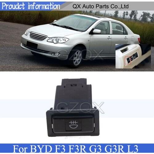 CAPQX Rear Rear bumper light fog light switch control button For BYD F3 F3R G3 G3R L3 rear fog light switch