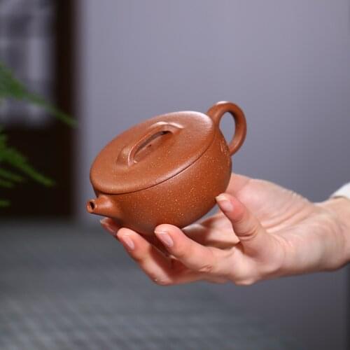 Yixing Teapot Master Handmade Purple Clay Zisha Kettle Wide Mouth Teaware Send Gift Box