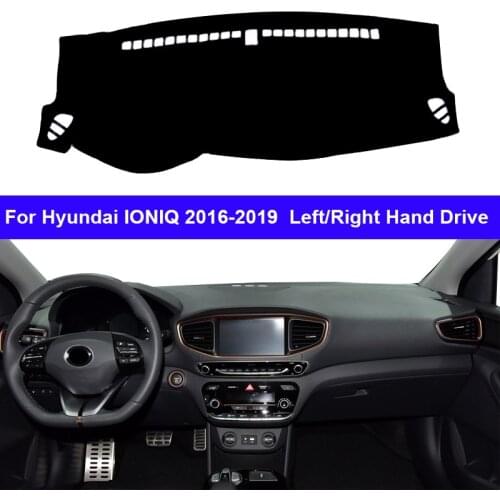 Car Dashboard Cover DashMat Carpet For Hyundai IONIQ 2016 2017 2018 2019 RHD LHD Console Protector Auto Sun-Shade Anti-UV
