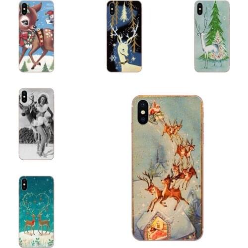 For Huawei Honor 10 10i 20 20i 8S lite Y9 Prime Y7 2019 Y5 2018 p40 lite pro Phone Case Reindeer Deer Vintage Christmas