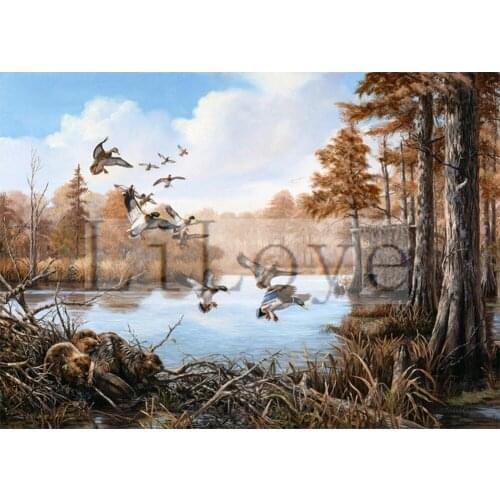 DIY Diamond Painting Cross Stitch Snow horse Duck Mosaic Rhinestones Full Square Icon Diamond Embroidery Dog Decor Pattern FZ494